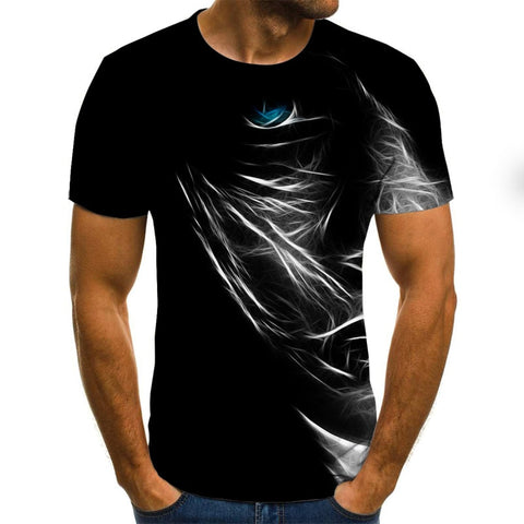 2020 New Summer 3D printed men's T-shirt casual short-sleeved men's T-shirt fashion hip-hop top