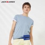 JackJones Men's Cotton T-shirt Solid Color Ice Cool Touch Fabric Men's Basic Top Fashion t shirt Jack Jones tshirt 220101546