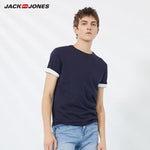 JackJones Men's Cotton T-shirt Solid Color Ice Cool Touch Fabric Men's Basic Top Fashion t shirt Jack Jones tshirt 220101546