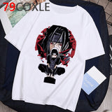 Naruto Fashion Japanese Anime T Shirt Men Sasuke Funny Cartoon T-shirt Casual Cool Streetwear Tshirt Couple Hip Hop Top Tee Male