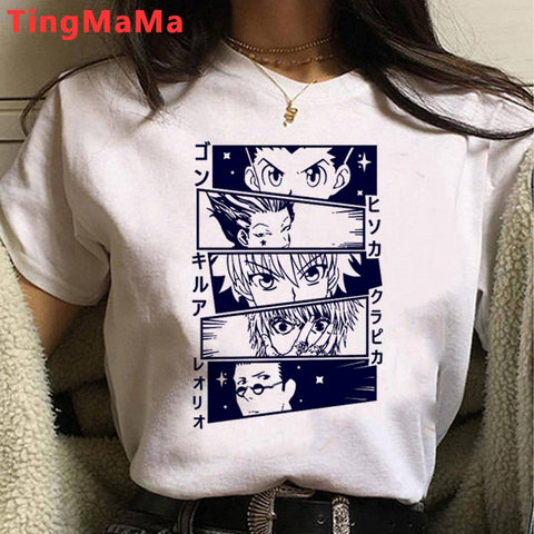 Kawaii Hunter X Hunter T Shirt Men Funny Summer Tops Cartoon HISOKA MOROW Graphic Tees Harajuku Unisex Anime Hot T-shirt Male