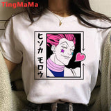 Kawaii Hunter X Hunter T Shirt Men Funny Summer Tops Cartoon HISOKA MOROW Graphic Tees Harajuku Unisex Anime Hot T-shirt Male